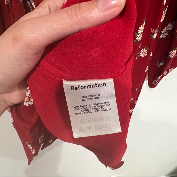 Reformation Cammi Mini Dress in Cassia - Picture 6 of 6